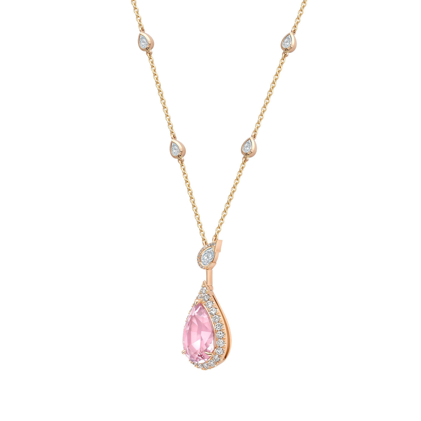 Magnolia Soft Pink Morganite Pendant