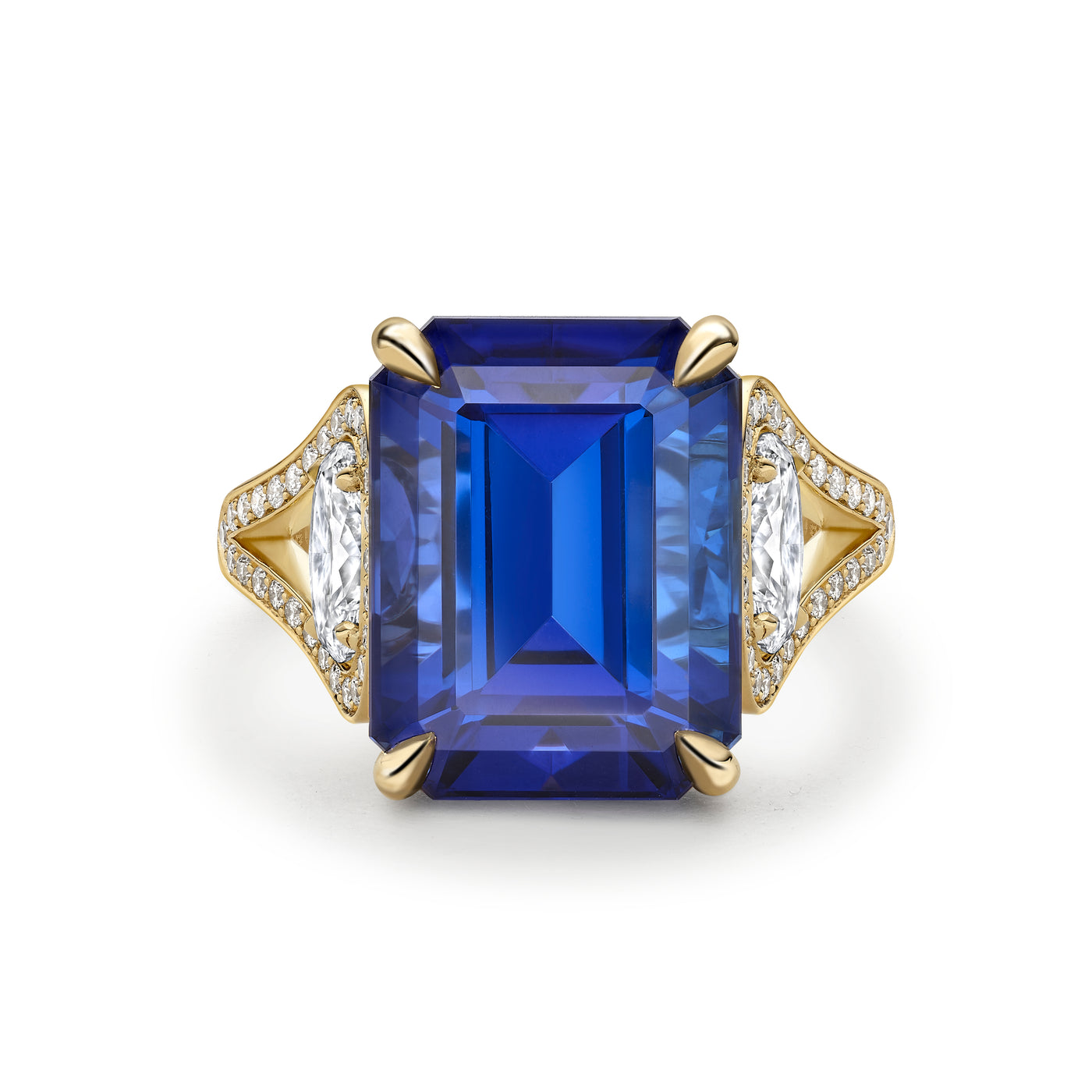 Midnight Willow Tanzanite and Diamond Ring