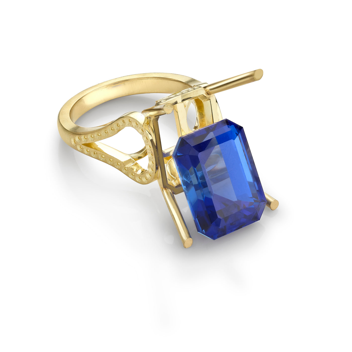Midnight Willow Tanzanite and Diamond Ring
