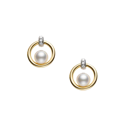 Mikimoto Circle Collection Earrings