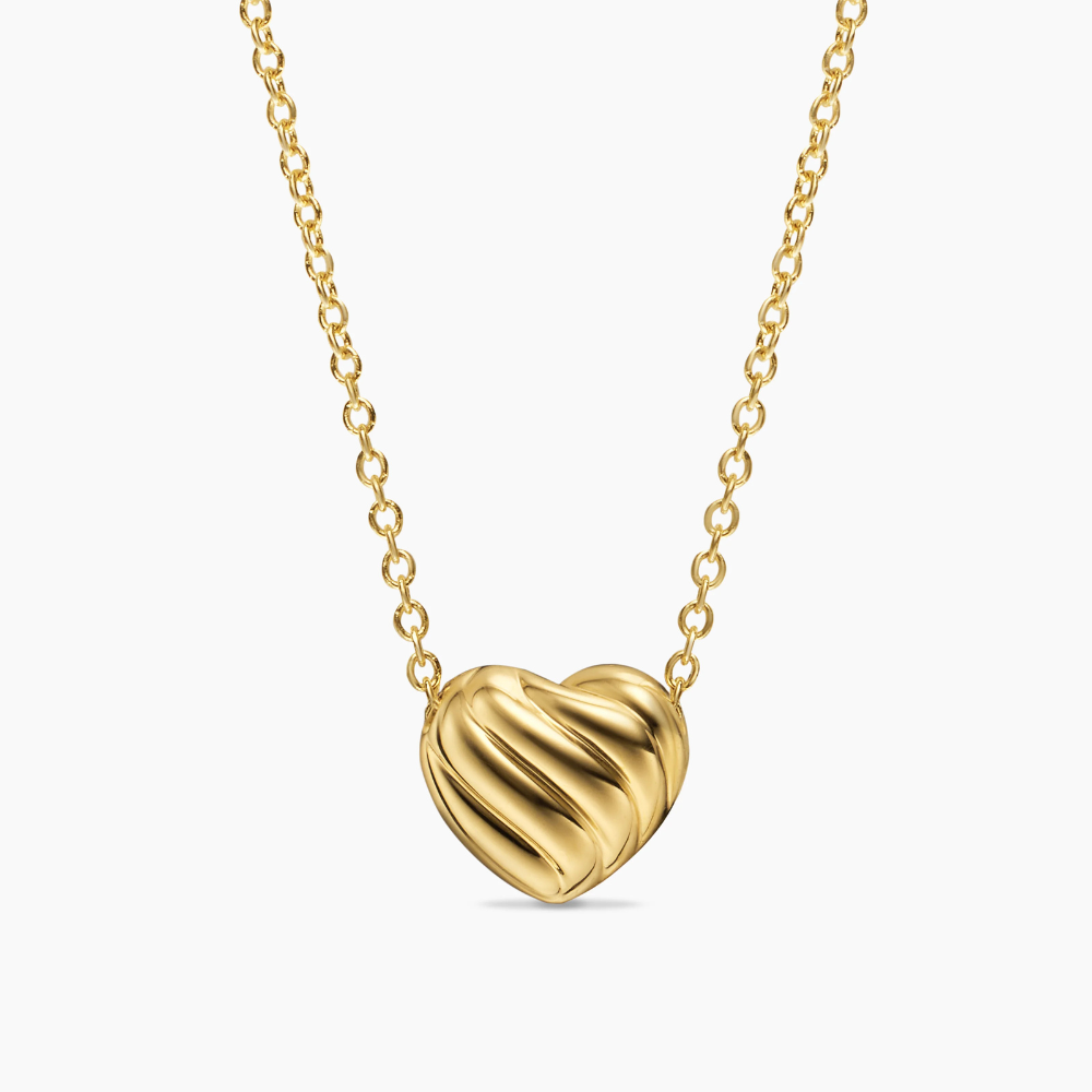 David Yurman Puffy Heart Pendant Necklace