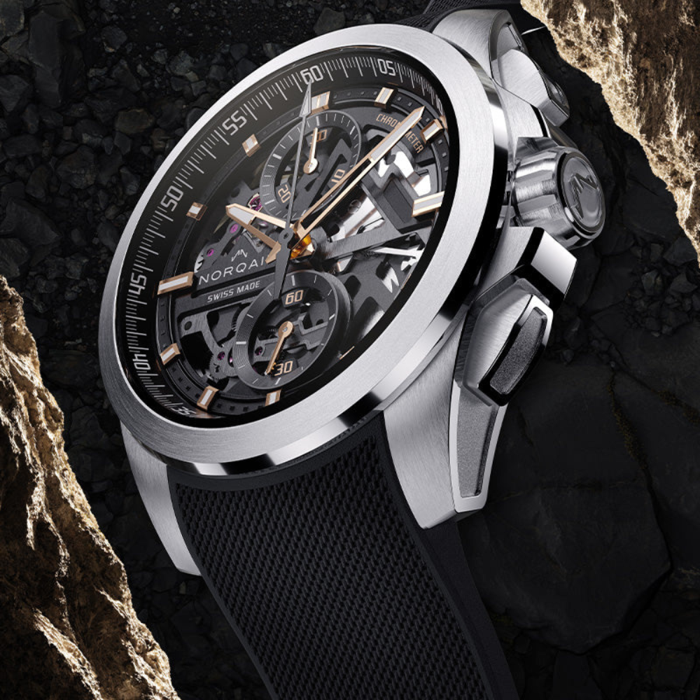 NORQAIN Independence Skeleton Chrono 42mm N3200.40S01.B01.R01