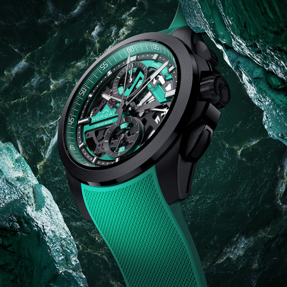 NORQAIN Independence Skeleton Chrono 42mm Limited Edition N3200.40T02.J01.R01