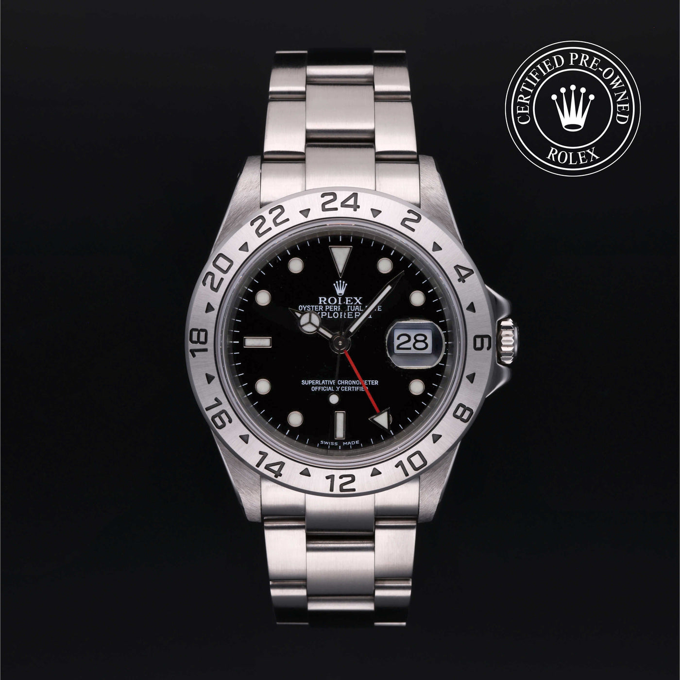 Rolex Certified Pre-Owned Explorer II Stainless Steel with Black Dial