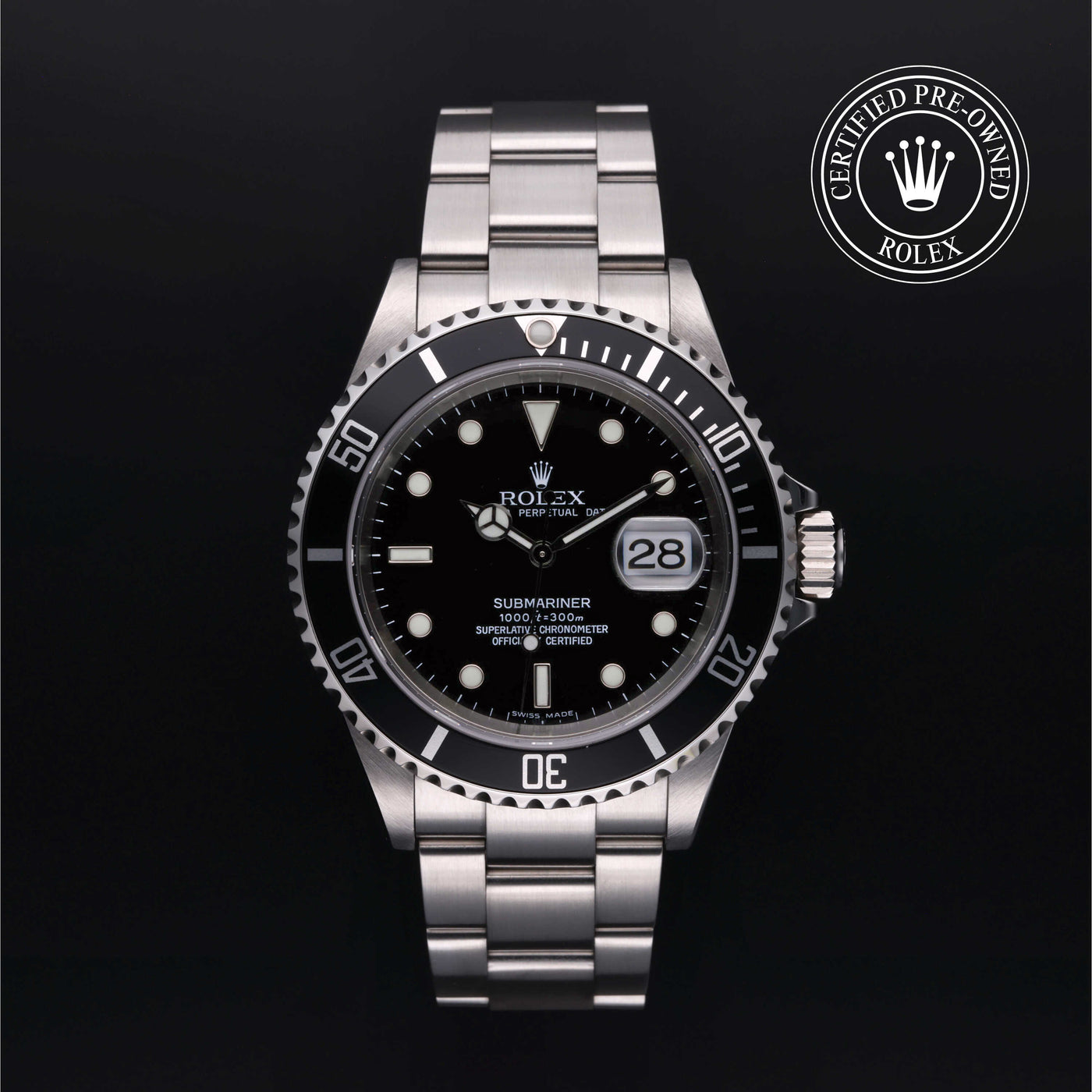 Rolex Certified Pre-Owned Submarinar Date Stainless Steel with Black Dial