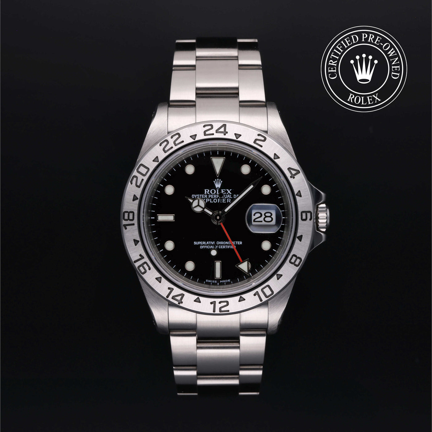 Rolex Certified Pre-Owned Explorer II Stainless Steel with Black Dial