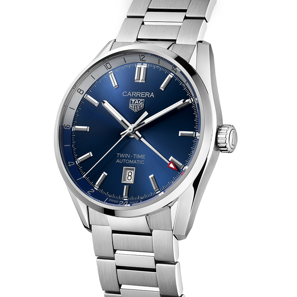 TAG Heuer Carrera Twin Time Date 41mm WBN201A.BA0640