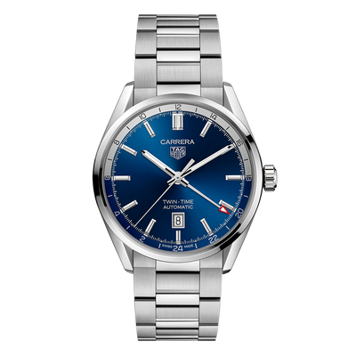 TAG Heuer Carrera Twin Time Date 41mm WBN201A.BA0640