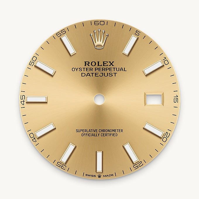 Champagne-colour dial
