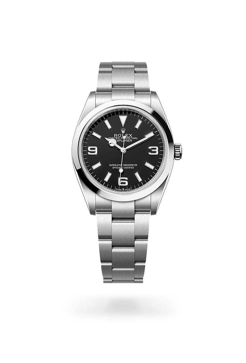 Rolex Oyster, 36 mm, Oystersteel in Oystersteel, M124270-0001 at Lunn's Jewellers