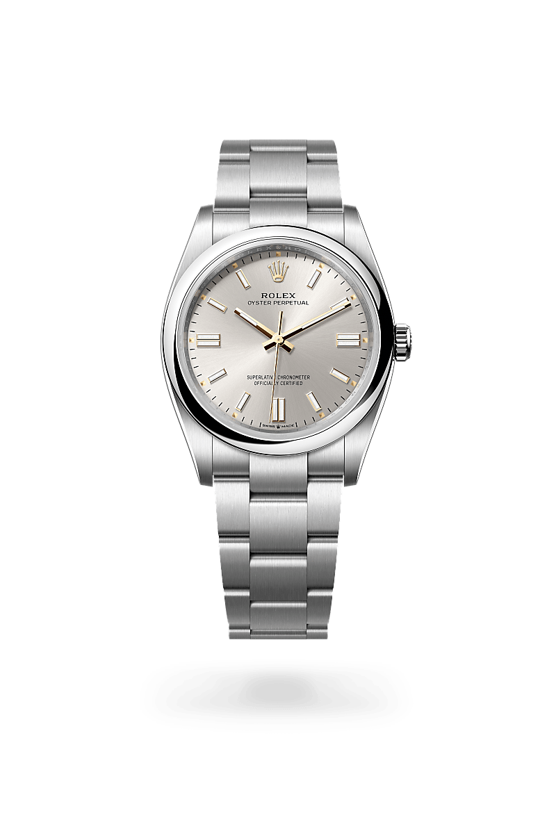 Rolex Oyster, 36 mm, Oystersteel in Oystersteel, M126000-0001 at Lunn's Jewellers