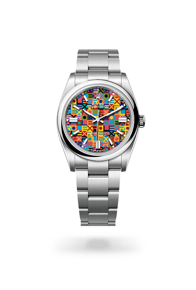 Rolex Oyster, 36 mm, Oystersteel in Oystersteel, M126000-0016 at Lunn's Jewellers