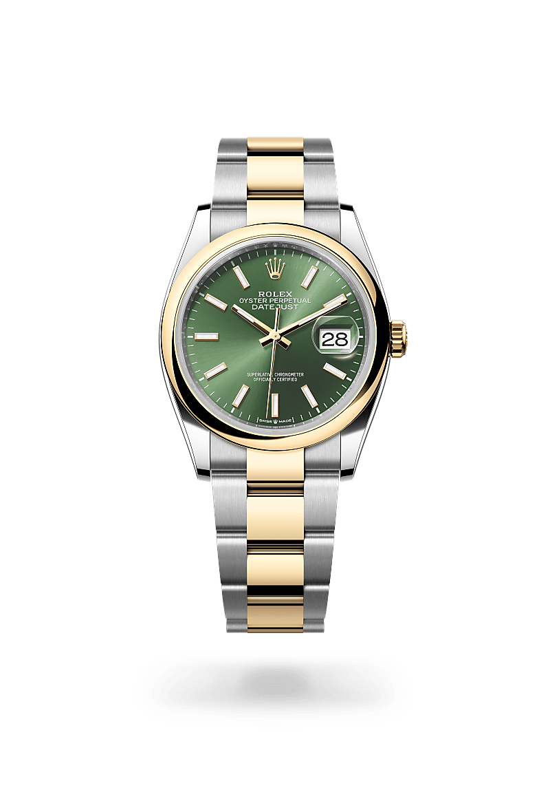 Rolex Oyster, 36 mm, Oystersteel and yellow gold in Yellow Rolesor - combination of Oystersteel and yellow gold, M126203-0058 at Lunn's Jewellers