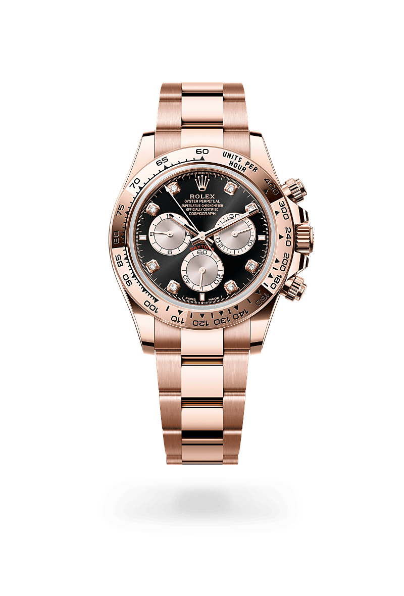 Rolex Oyster, 40 mm, Everose gold in 18 ct Everose gold, M126505-0002 at Lunn's Jewellers