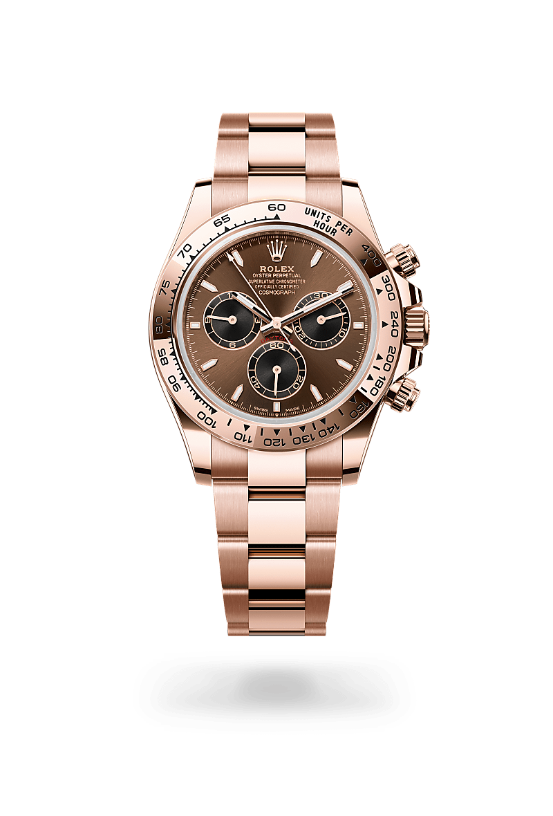 Rolex Oyster, 40 mm, Everose gold in 18 ct Everose gold, M126505-0005 at Lunn's Jewellers
