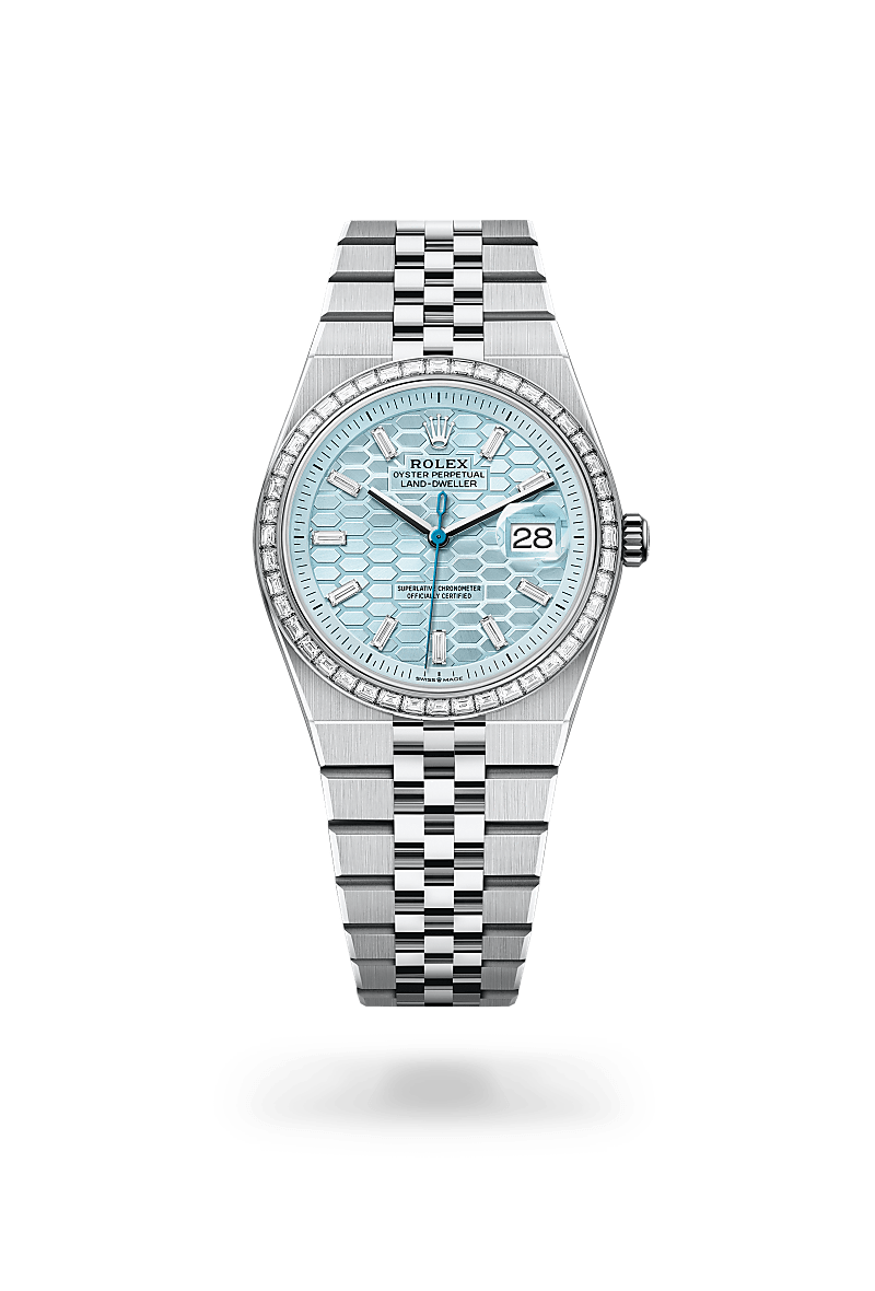 Rolex Oyster, 36 mm, platinum and diamonds in Platinum, M127286TBR-0001 at Lunn's Jewellers