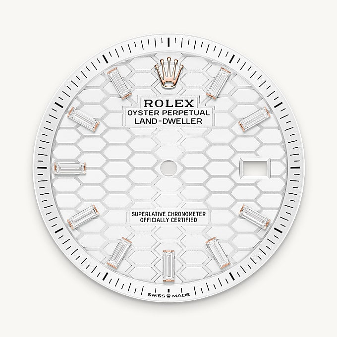 Intense white dial