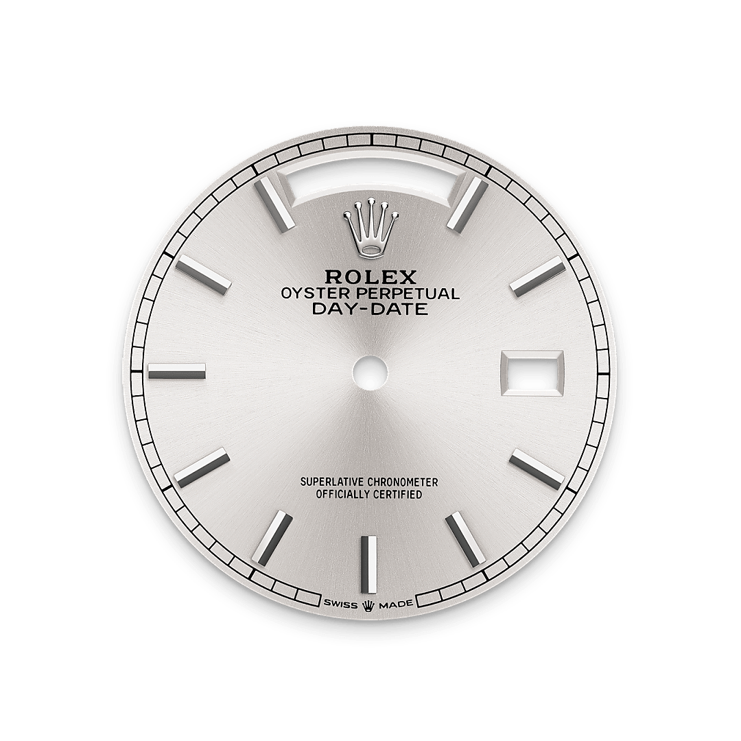 Rolex Day-Date 36 18 ct white gold, M128239-0005 – Lunn's