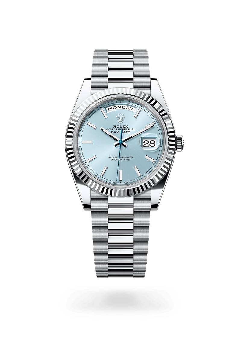 Rolex Oyster, 40 mm, platinum in Platinum, M228236-0018 at Lunn's Jewellers