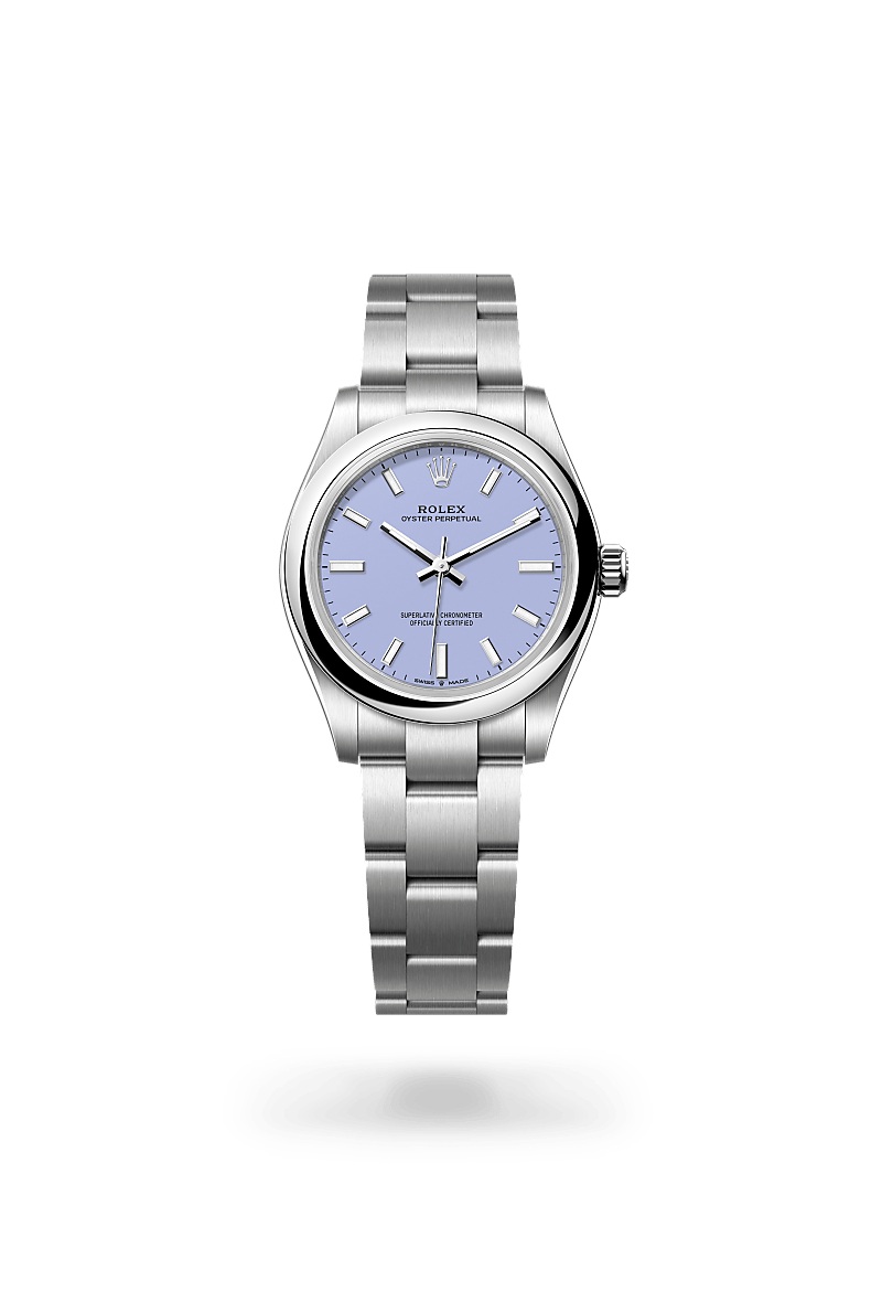 Rolex Oyster, 31 mm, Oystersteel in Oystersteel, M277200-0014 at Lunn's Jewellers