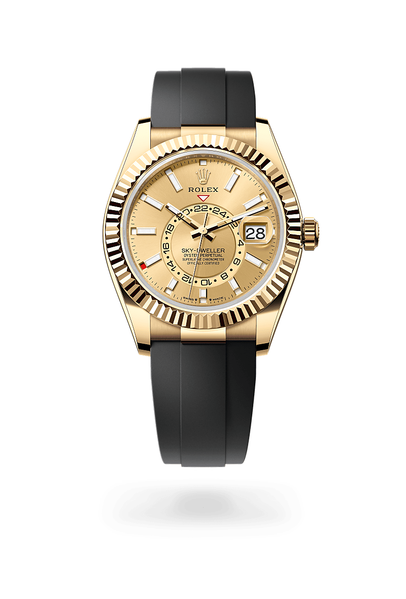 Rolex Oyster, 42 mm, yellow gold in 18 ct yellow gold, M336238-0001 at Lunn's Jewellers