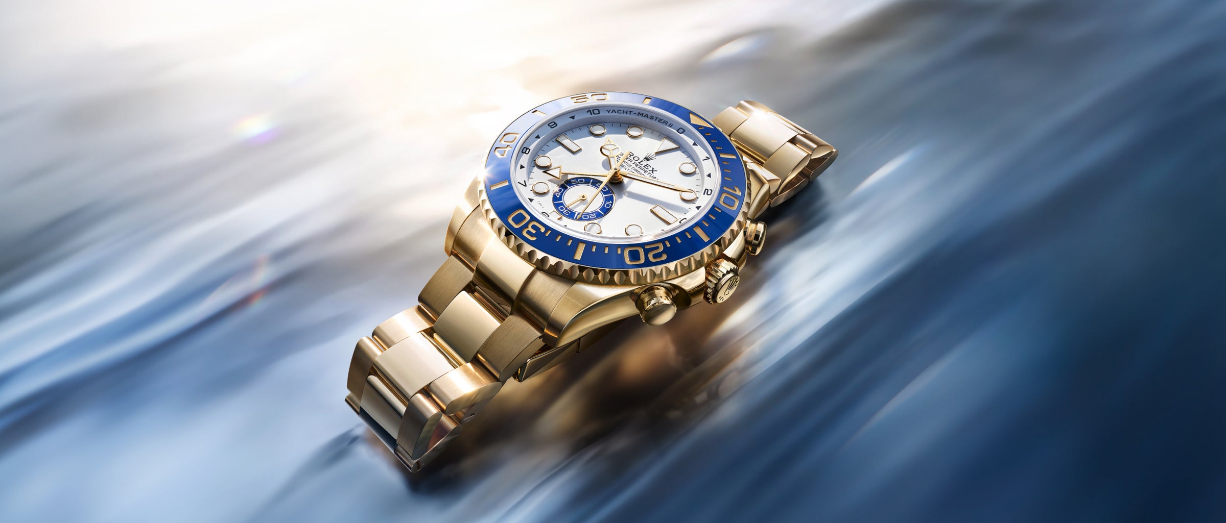 rolex new watches 2026 the yacht master II yellow gold ambiance m126688 0001 landscape