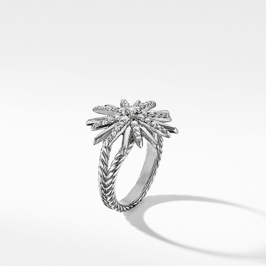 David Yurman Starburst Ring with Pavé Diamonds