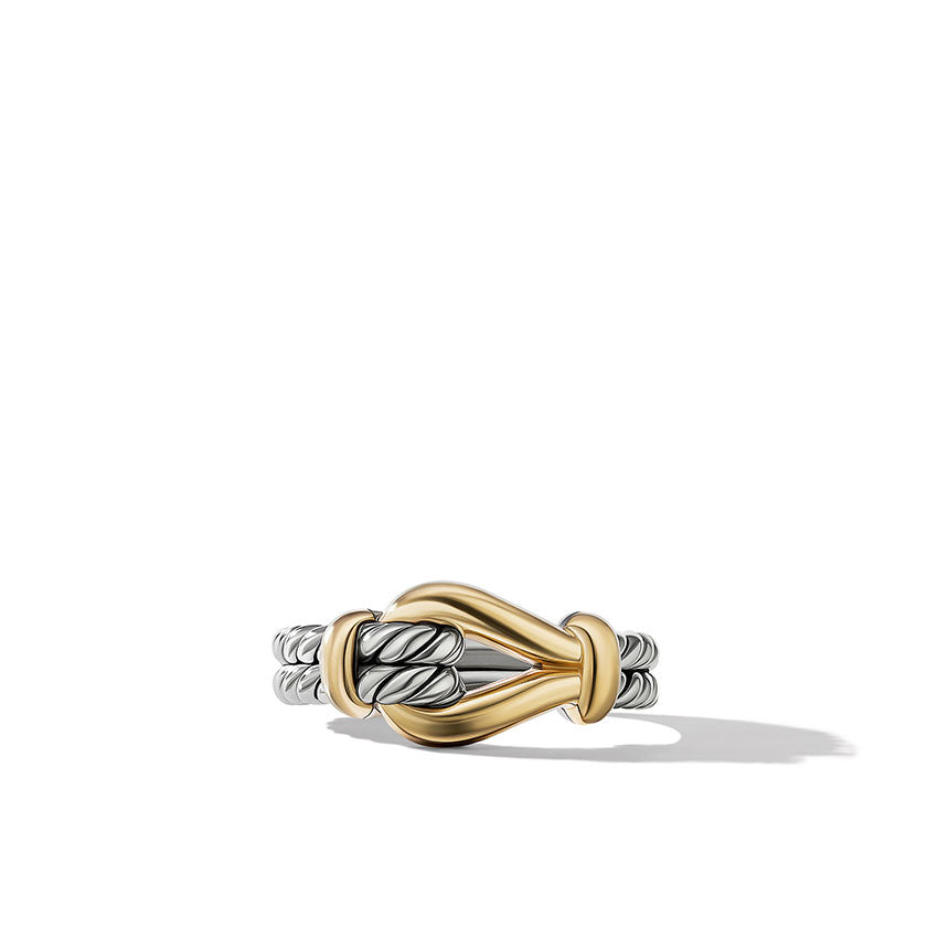 David Yurman Thoroughbred Loop Ring with 18ct Yellow Gold
