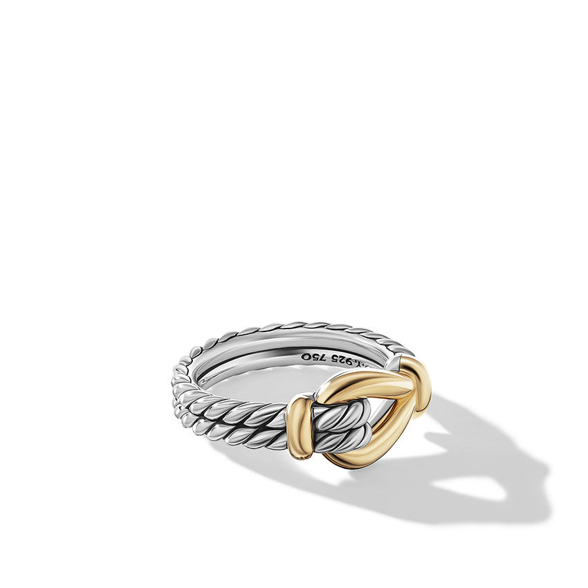 David Yurman Thoroughbred Loop Ring with 18ct Yellow Gold