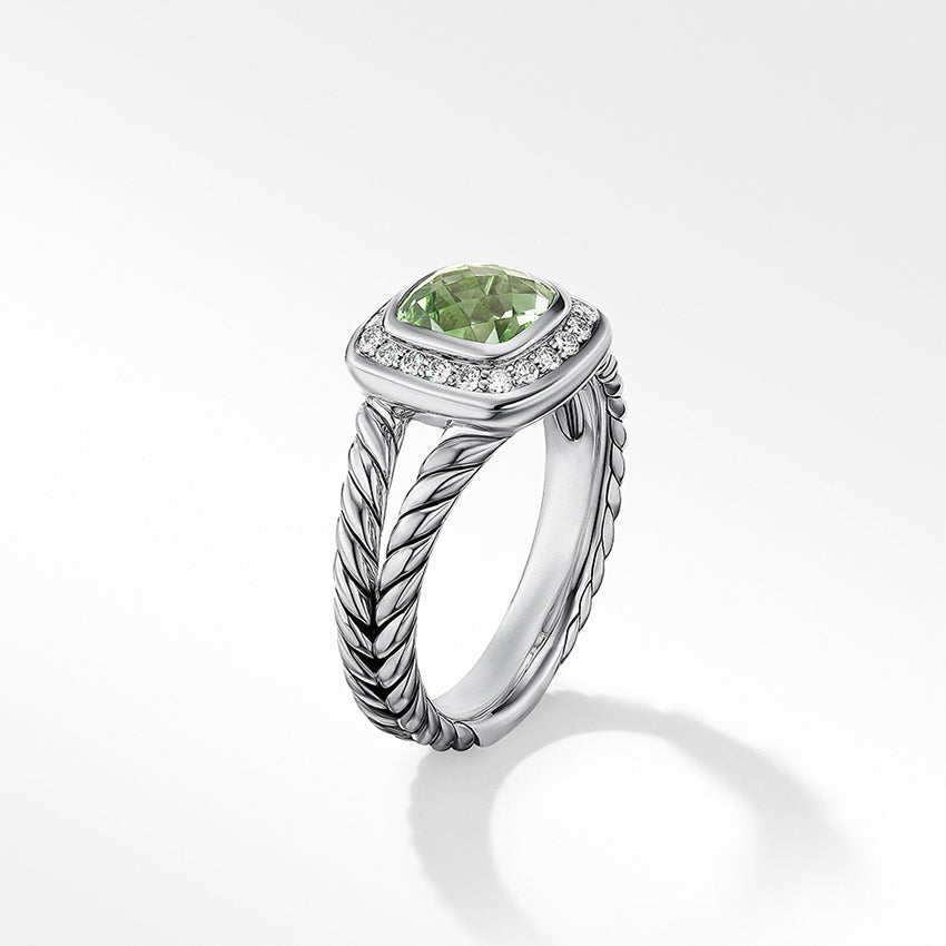 Yurman® Ring with Prasiolite and on sale Pavé Diamonds for Women