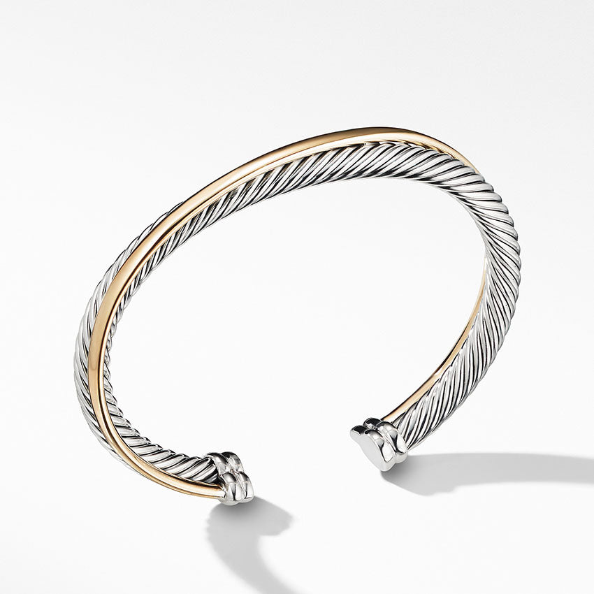 David Yurman The Crossover Collection® Cuff with 18ct Yellow Gold