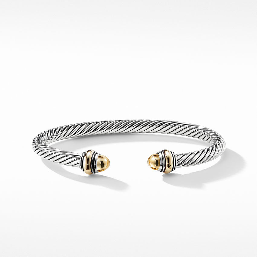 David Yurman Cable Classic Bracelet with 14ct Gold