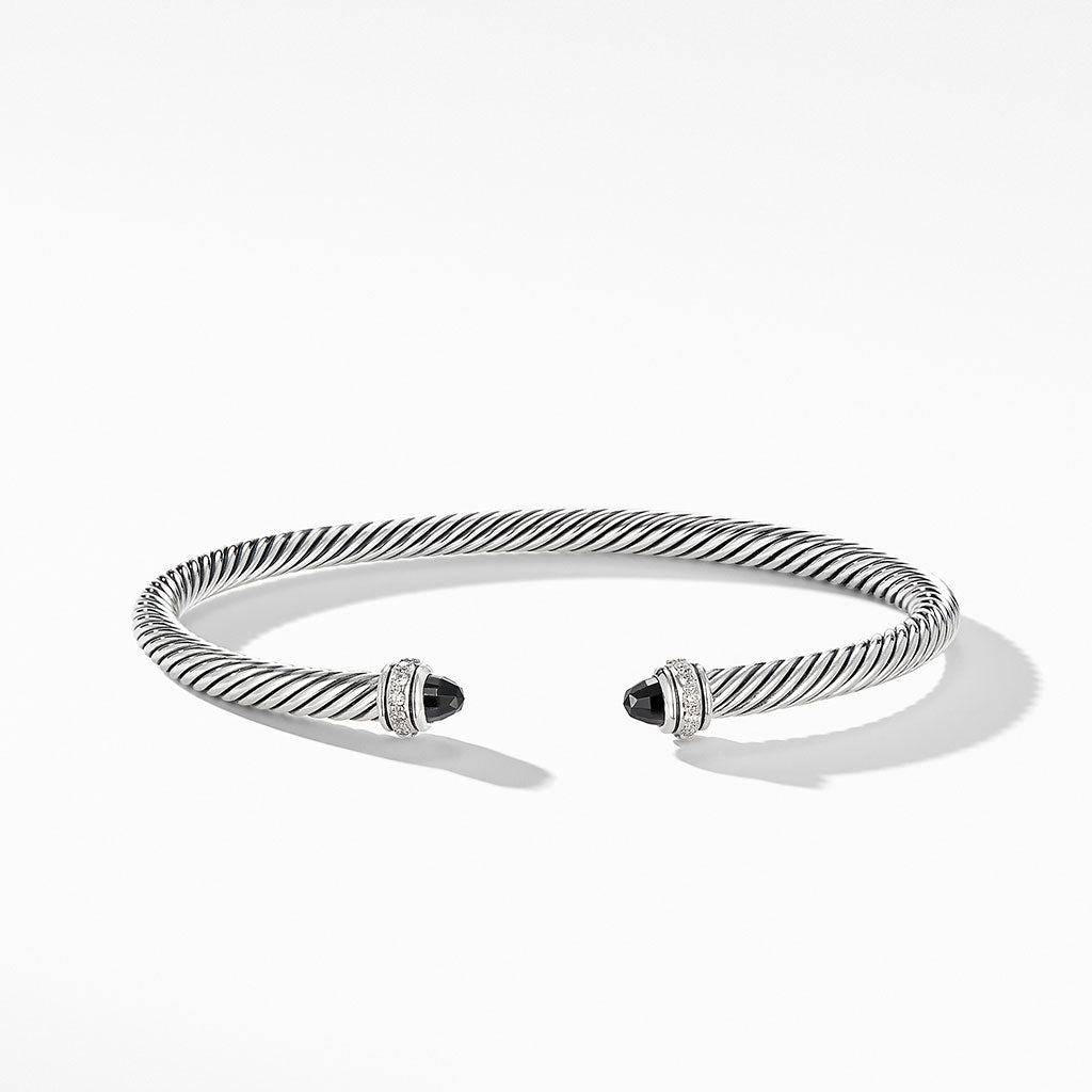 David Yurman Cable Classic Collection Bracelet with Black Onyx