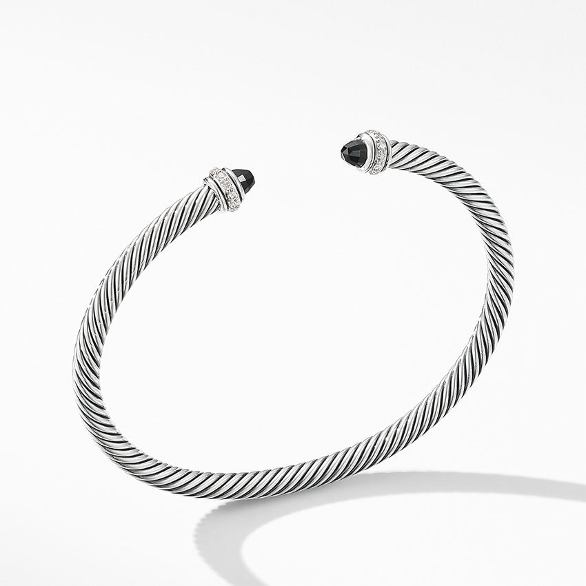 David Yurman Cable Classic Collection® Bracelet with Black Onyx and Diamonds