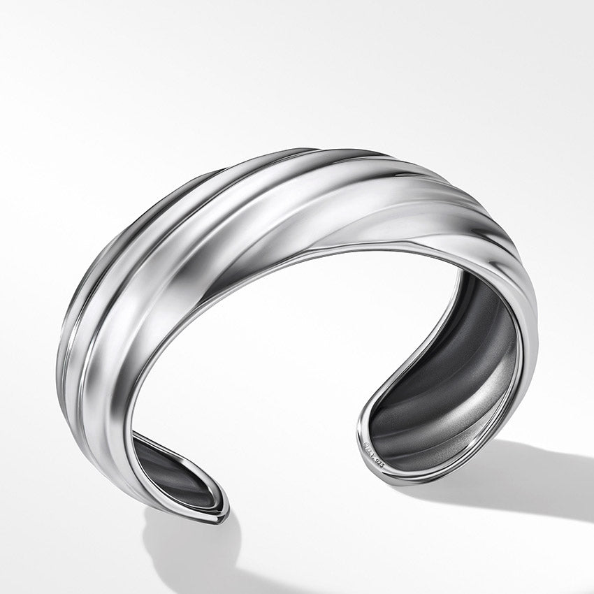 David Yurman Cable Edge™ Cuff Bracelet in Recycled Sterling Silver