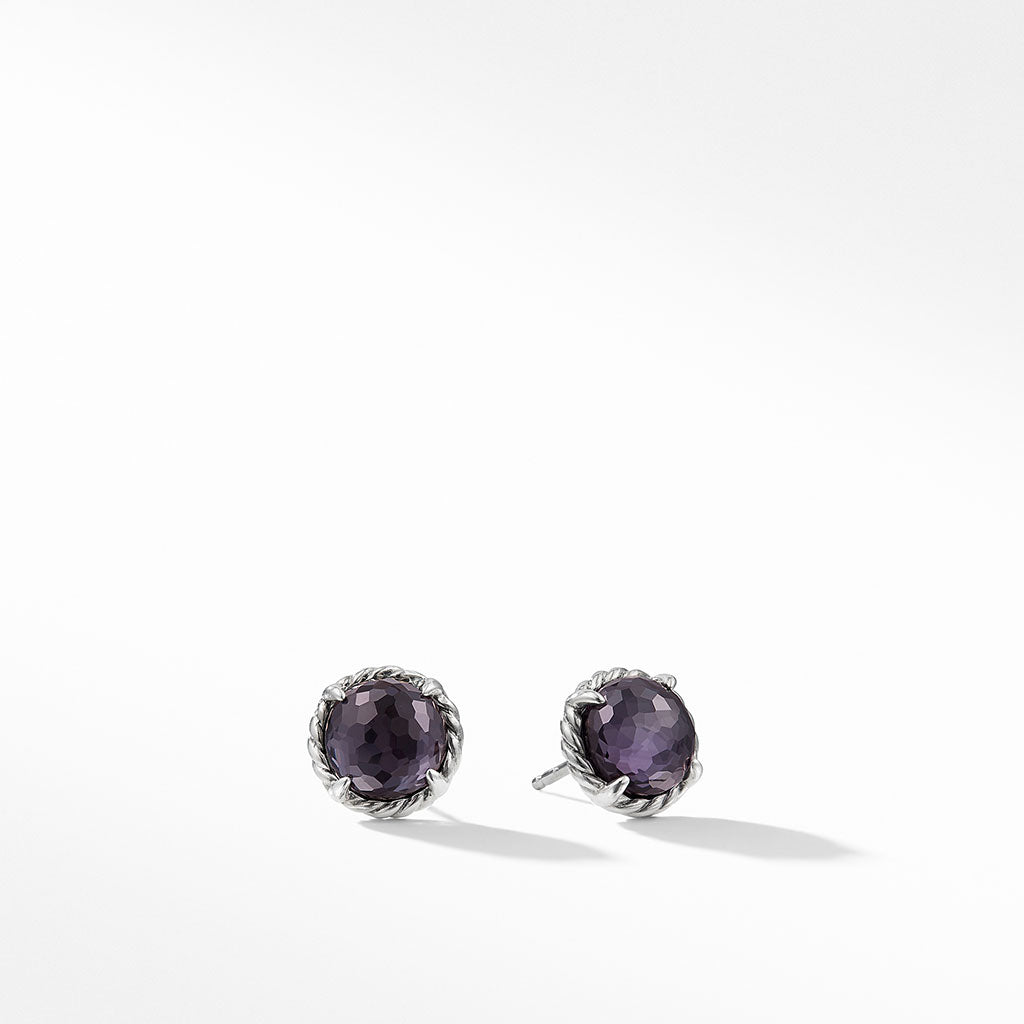 David Yurman Chatelaine Earrings with Black Orchid