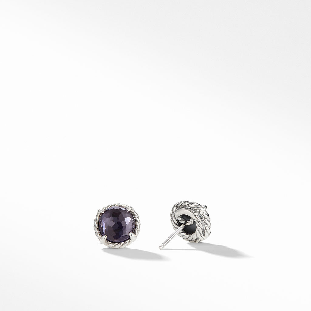 David Yurman Chatelaine Earrings with Black Orchid