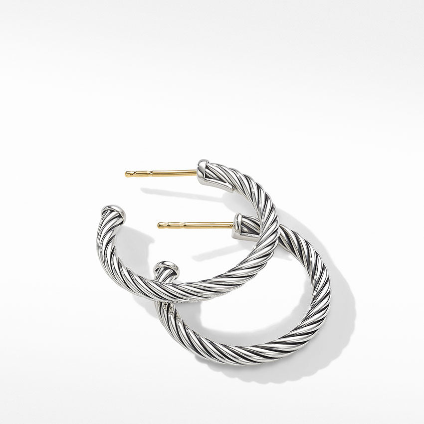 David Yurman Small Cable Hoop Earrings