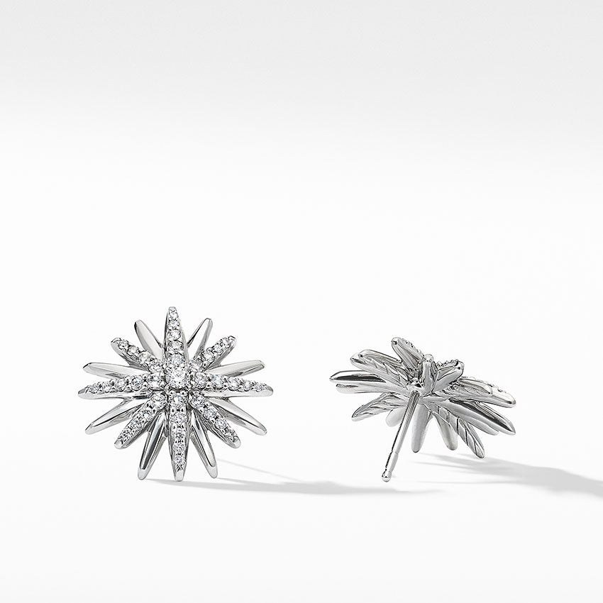 David Yurman Starburst Stud Earrings with Pavé Diamonds