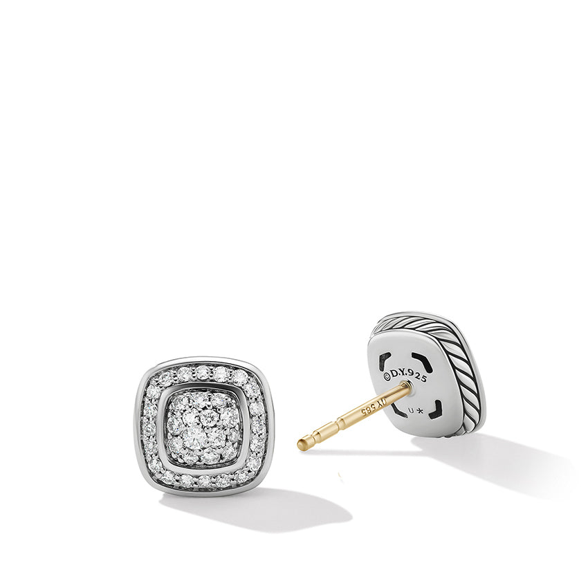 David Yurman Petite Albion® Stud Earrings with Pavé Diamonds
