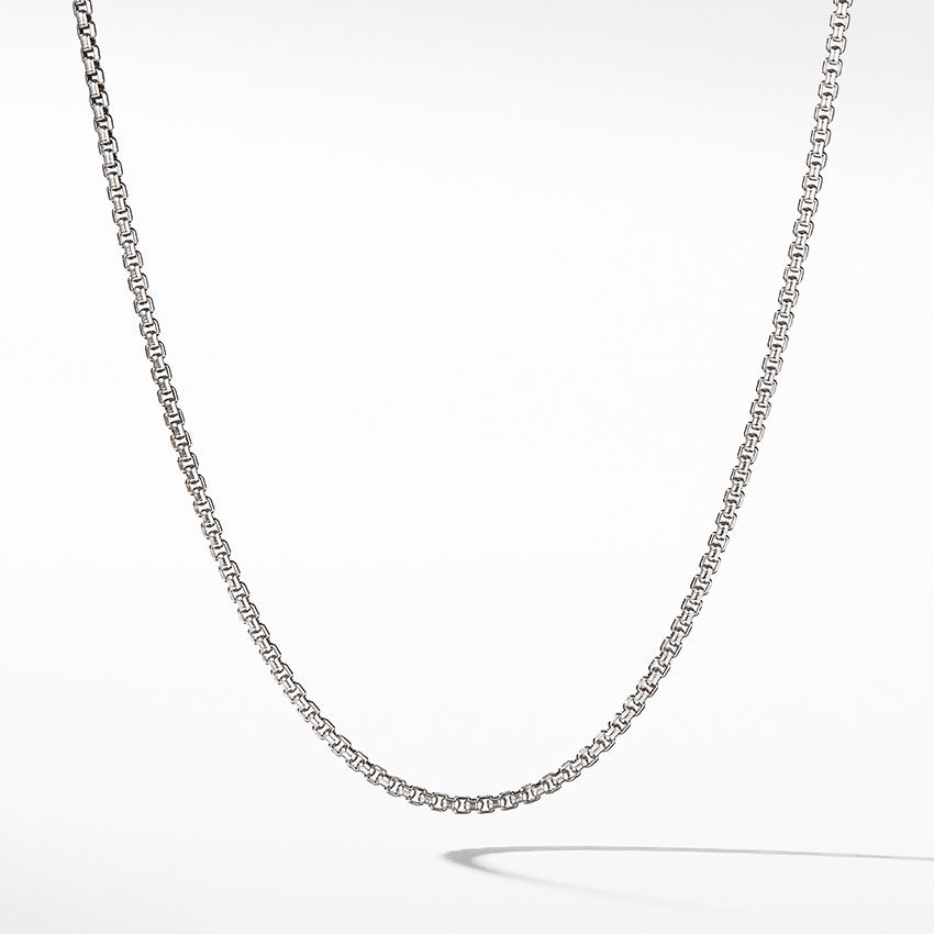 David Yurman Small Box Chain Necklace with an Accent of 14ct Gold