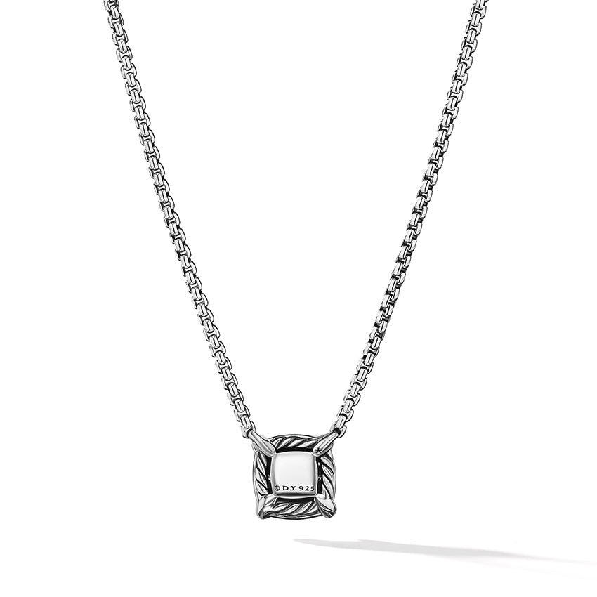 David Yurman Petite Chatelaine® Pavé Bezel Pendant Necklace with Prasiolite and Diamonds