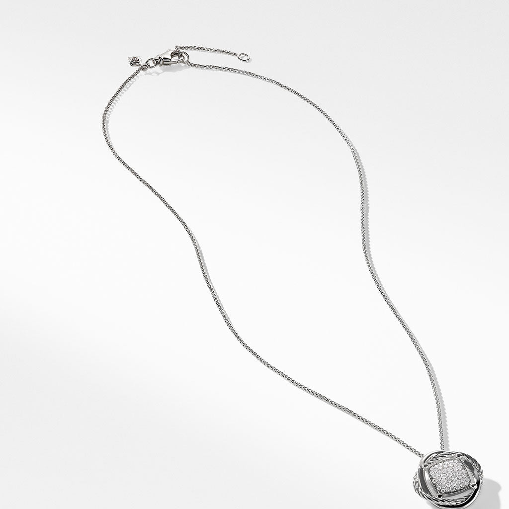 David Yurman The Crossover Collection Pendant Necklace with Diamonds