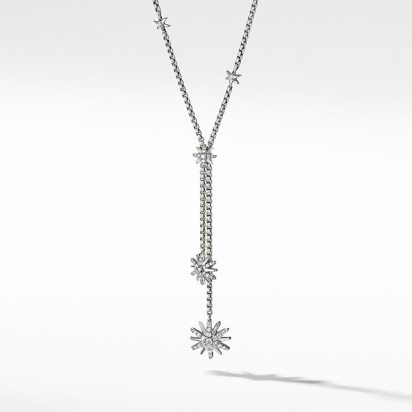 David Yurman Starburst Y Necklace with Diamonds