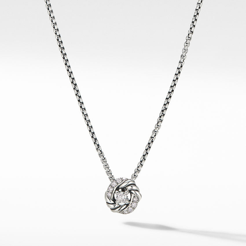 David Yurman Petite Infinity Pendant Necklace with Diamonds