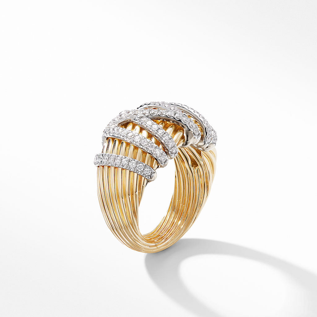 David Yurman Helena Dome Ring with Diamonds