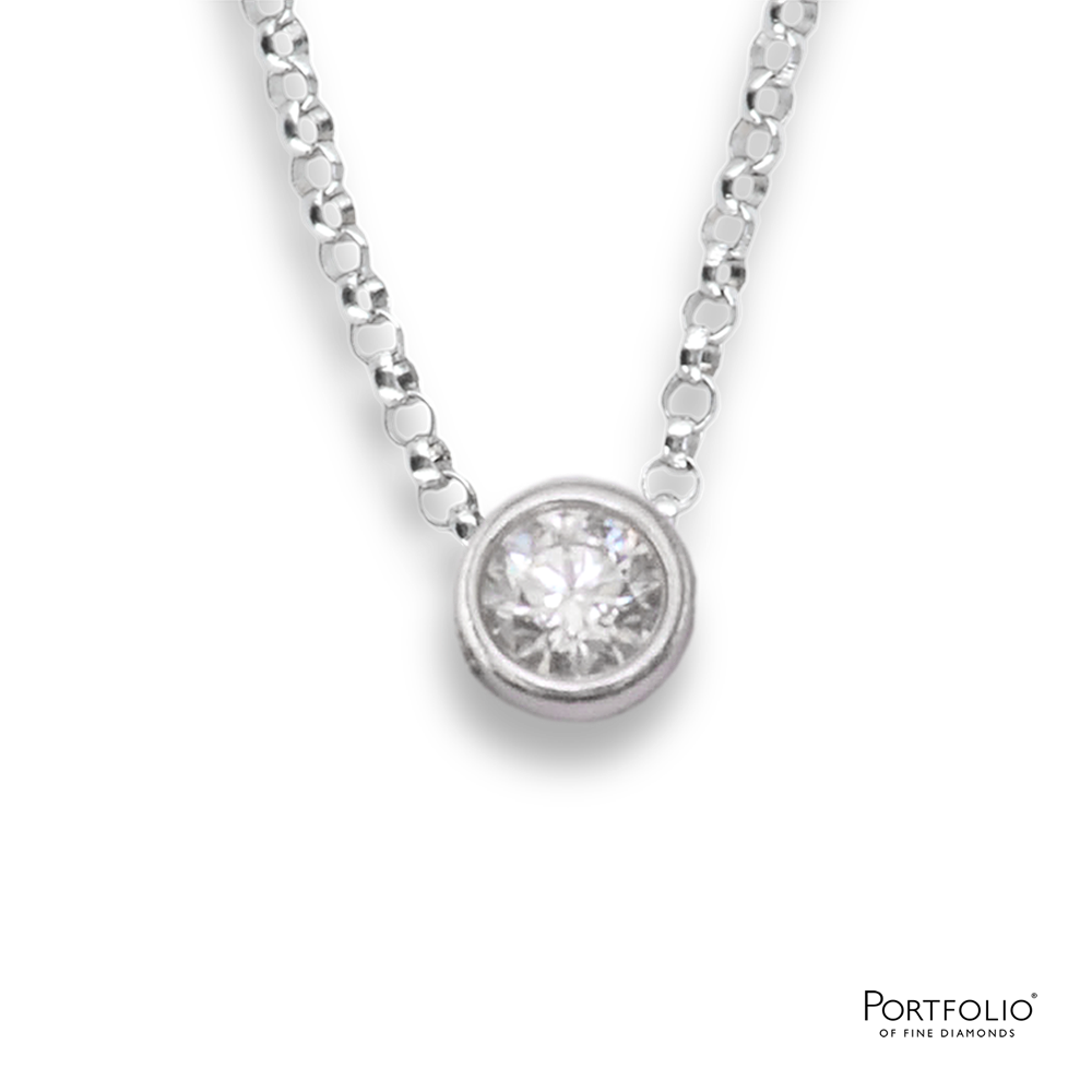 0.26ct Diamond Silver Necklace